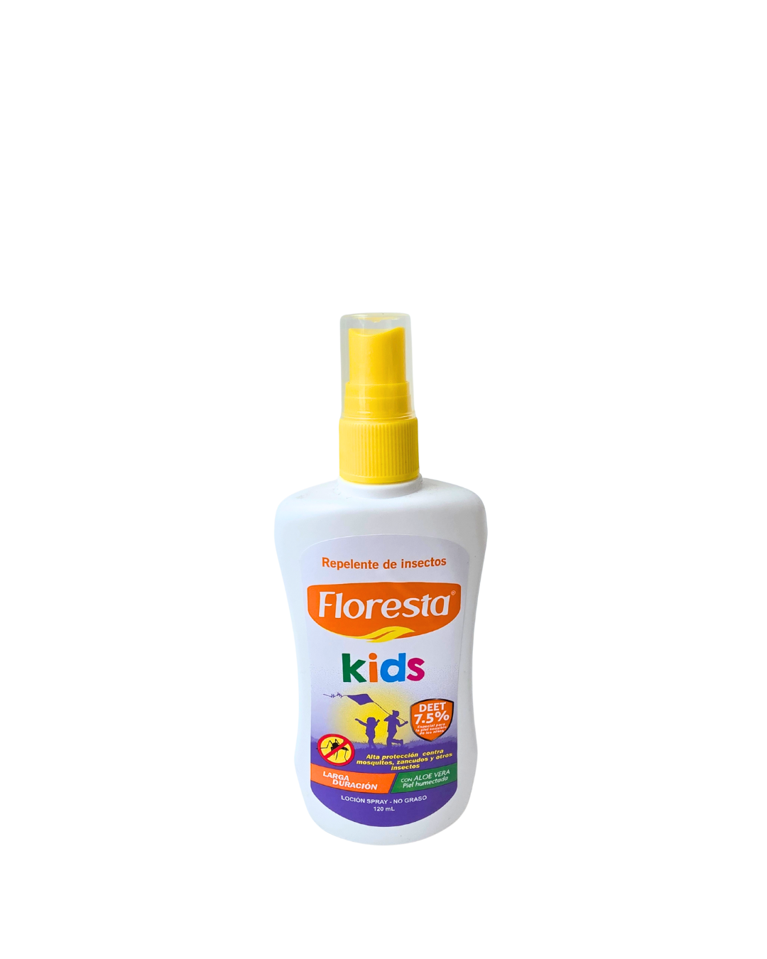 Repelente Floresta Kids Loción 7.5% Deet 120 ml.