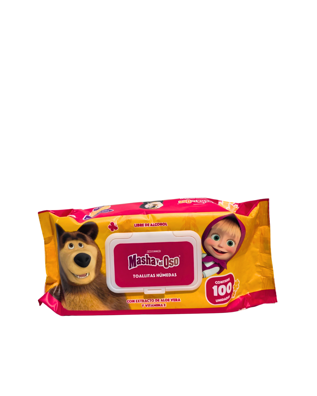 TOALLITAS HÚMEDAS MASHA EL OSO X100und