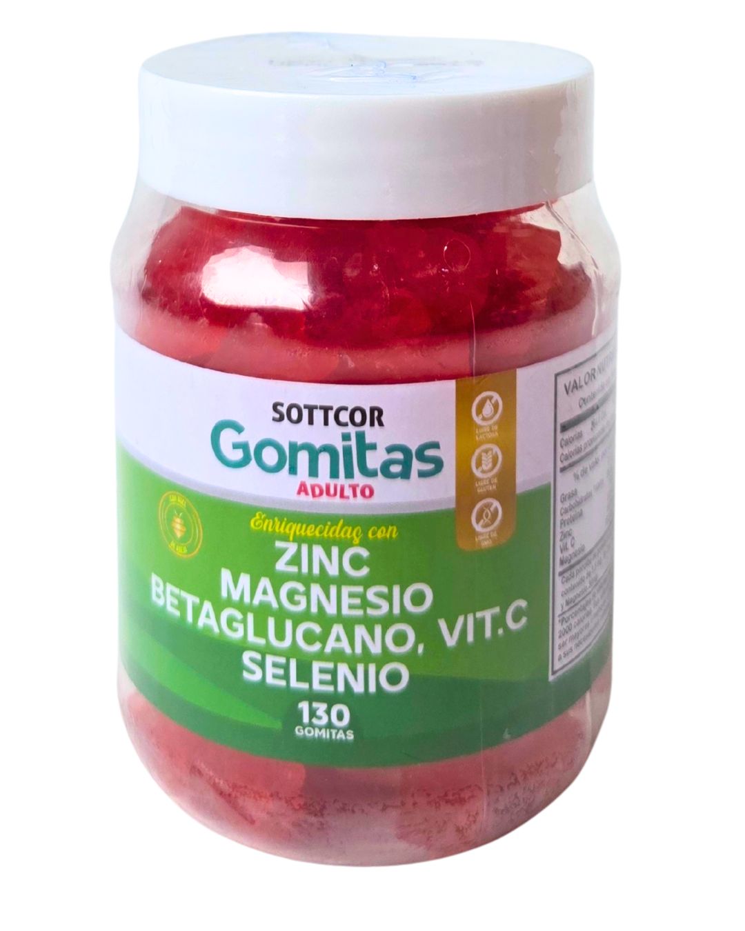 SOTTCOR GOMITAS ZINC x130