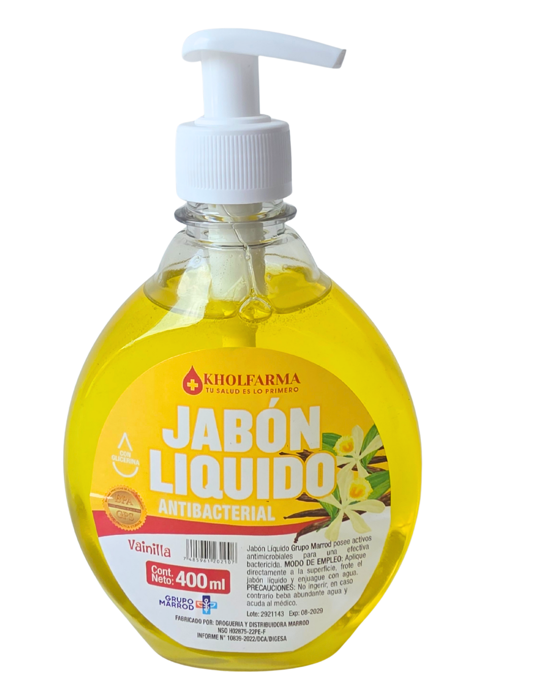 JABÓN LIQUIDO ACTIBACTERIAL VAINILLA 400ml