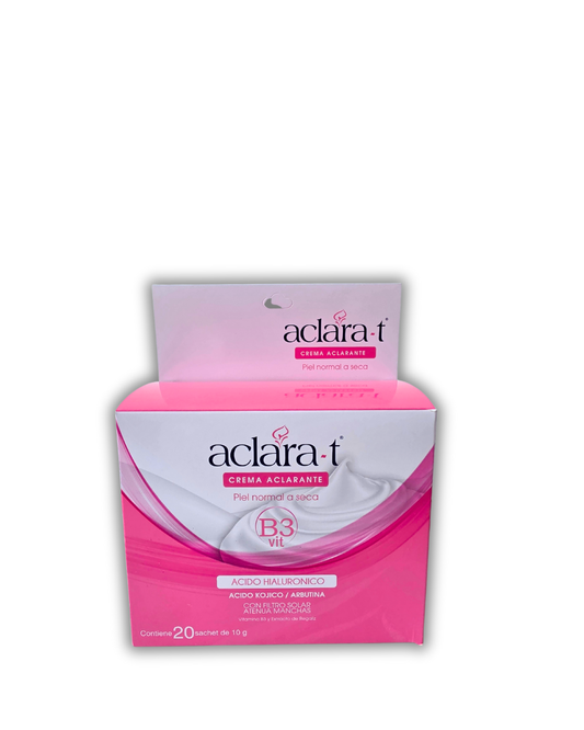 ACLARA-T CREMA ACLARANTE B3 PIEL NORMAL A SECA CAJA x 20 Sachets