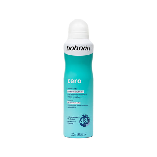 BABARIA CERO SPRAY DESODORANTE PREBIOTICO X 200ML
