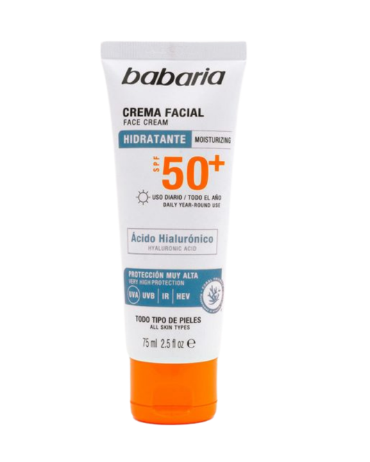 Crema Solar Facial Ácido Hialurónico 75ml
