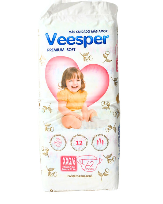 PAÑAL VEESPER CLÁSICO XXG 42und x 2pack