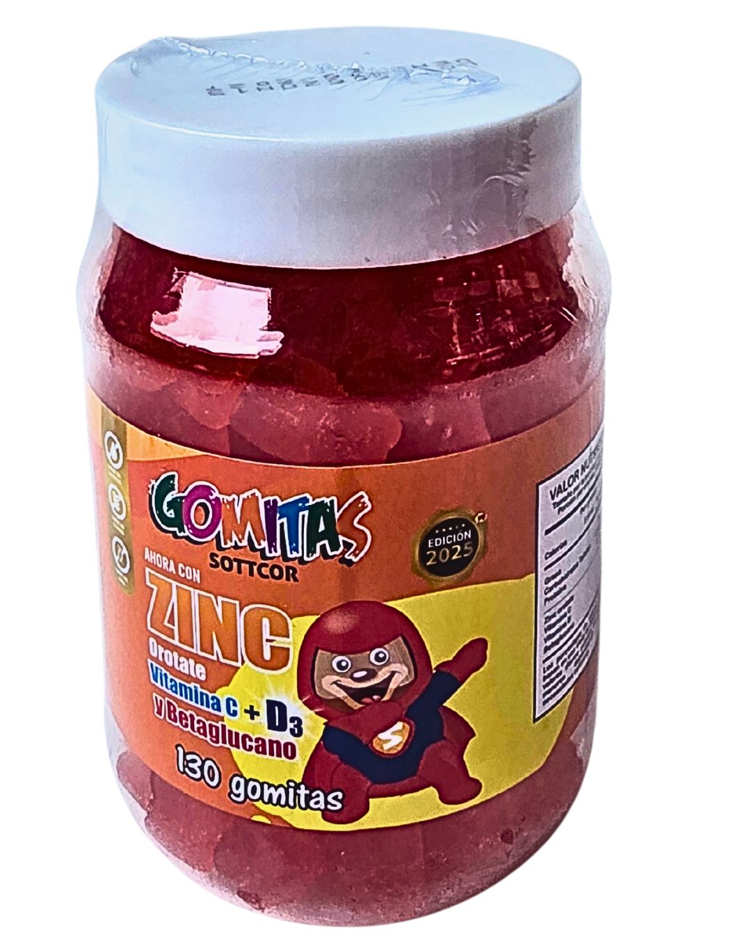 SOTTCOR GOMITAS NIÑOS ZINC OROTATE x130
