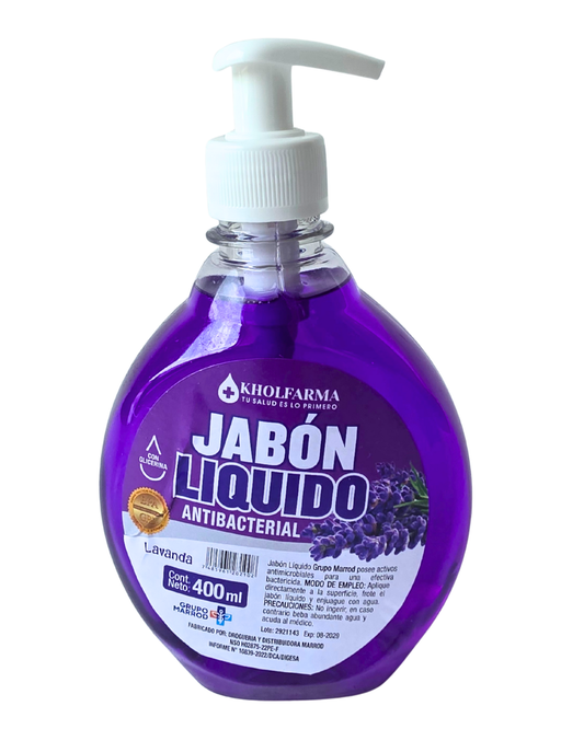 JABÓN LIQUIDO ACTIBACTERIAL LAVANDA 400ml
