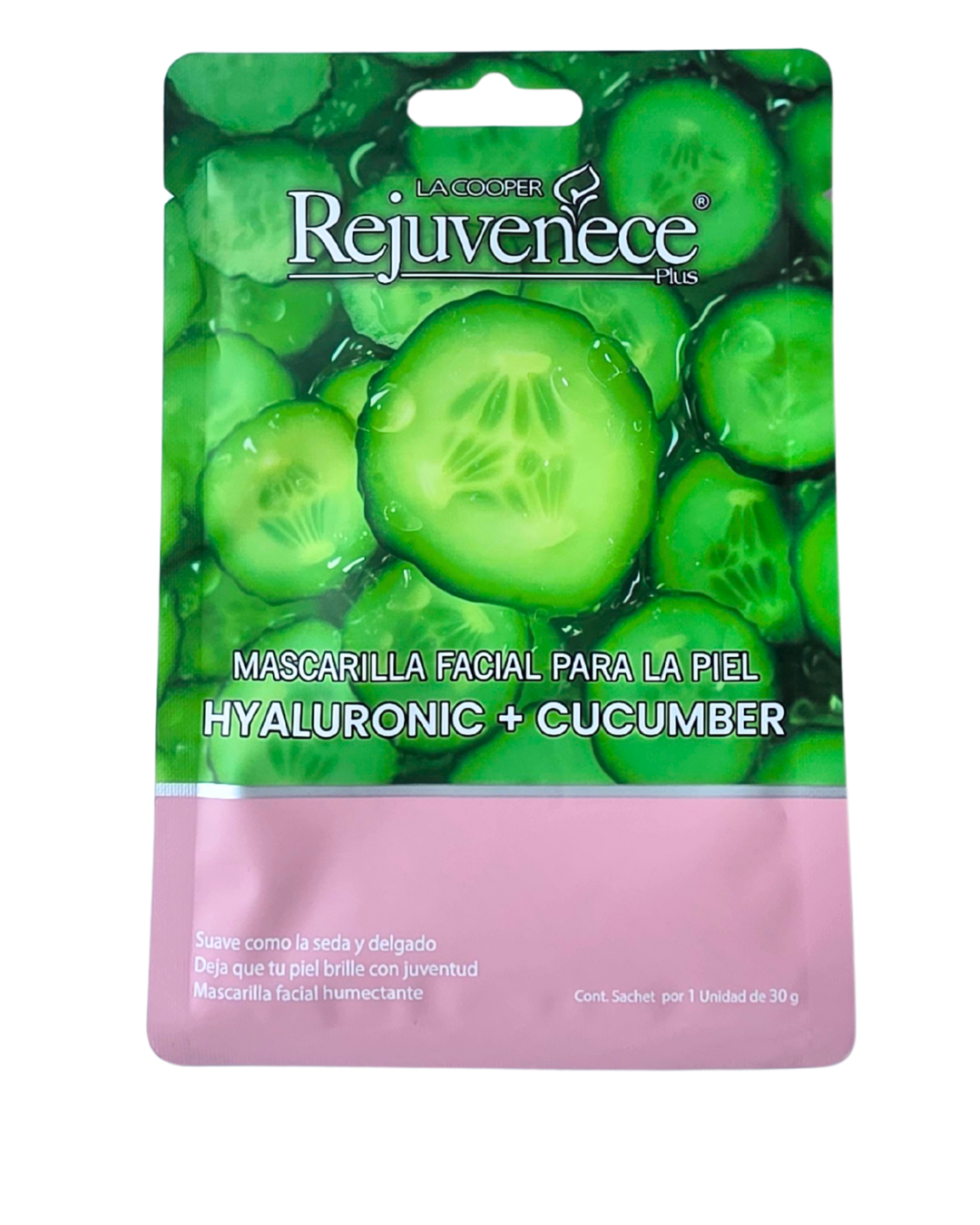 MASCARILLA FACIAL HYALURONIC+CUCUMBER 1und x30gr