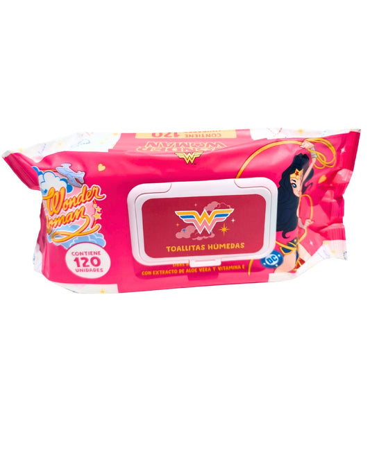 TOALLITAS HÚMEDAS WONDER WOMAN x 120und
