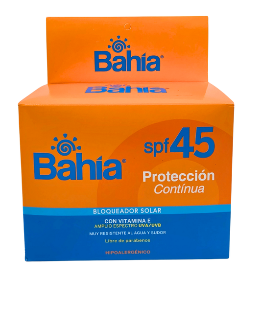 BAHÍA PROTECCIÓN CONTINUA SPF45 Display x 20 unidades