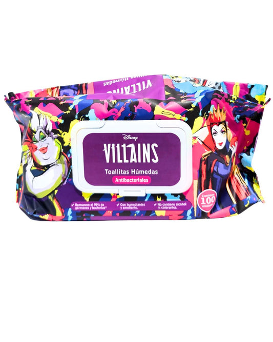 TOALLITAS HÚMEDAS VILLAINS x 100Und