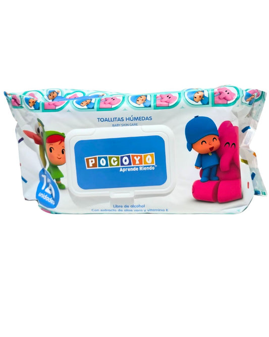 TOALLITAS HÚMEDAS POCOYO x 120und